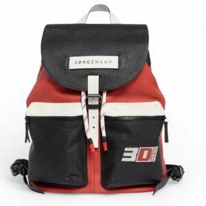 Longchamp Newest Edition Leather Quality Men Backpack